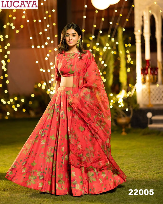 22005 Vol 22 Lucaya Airtex Chinon Readymade Lehenga Choli
