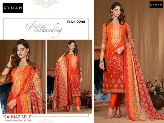 2200 Kynah Embroidered Pakistani Salwar Suits