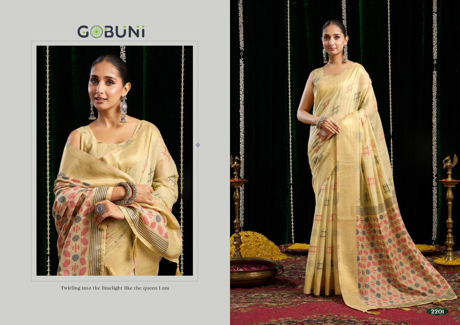 2201 Shikha Gobuni Soft Cotton Sarees