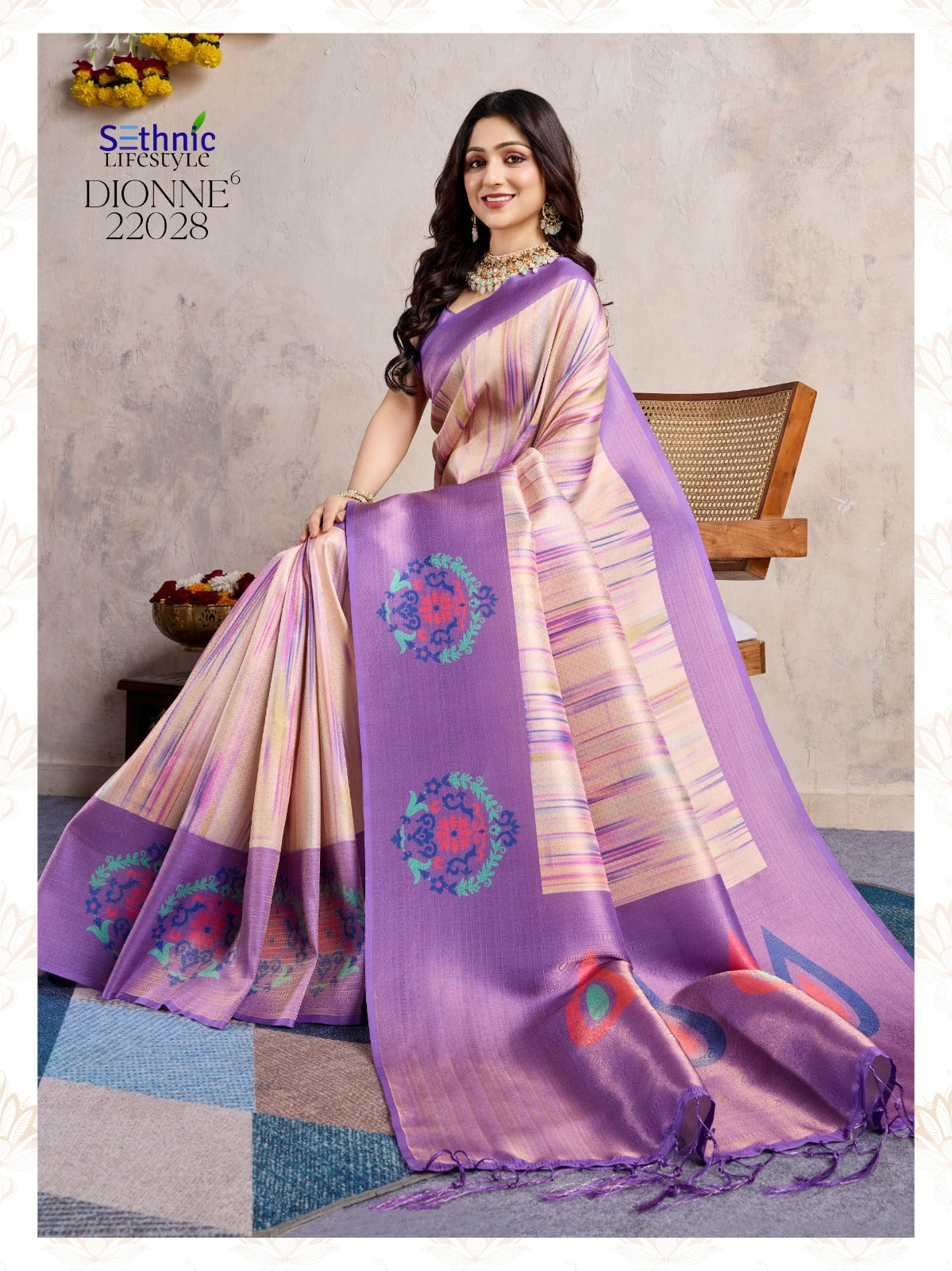 22028 Dionne Vol 6 Sethnic Jhallar Sarees