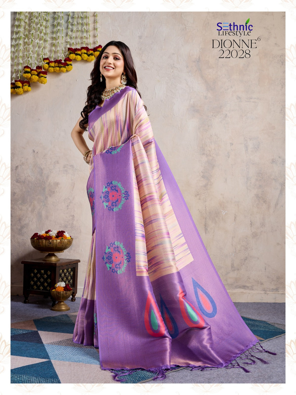 22028 Dionne Vol 6 Sethnic Jhallar Sarees
