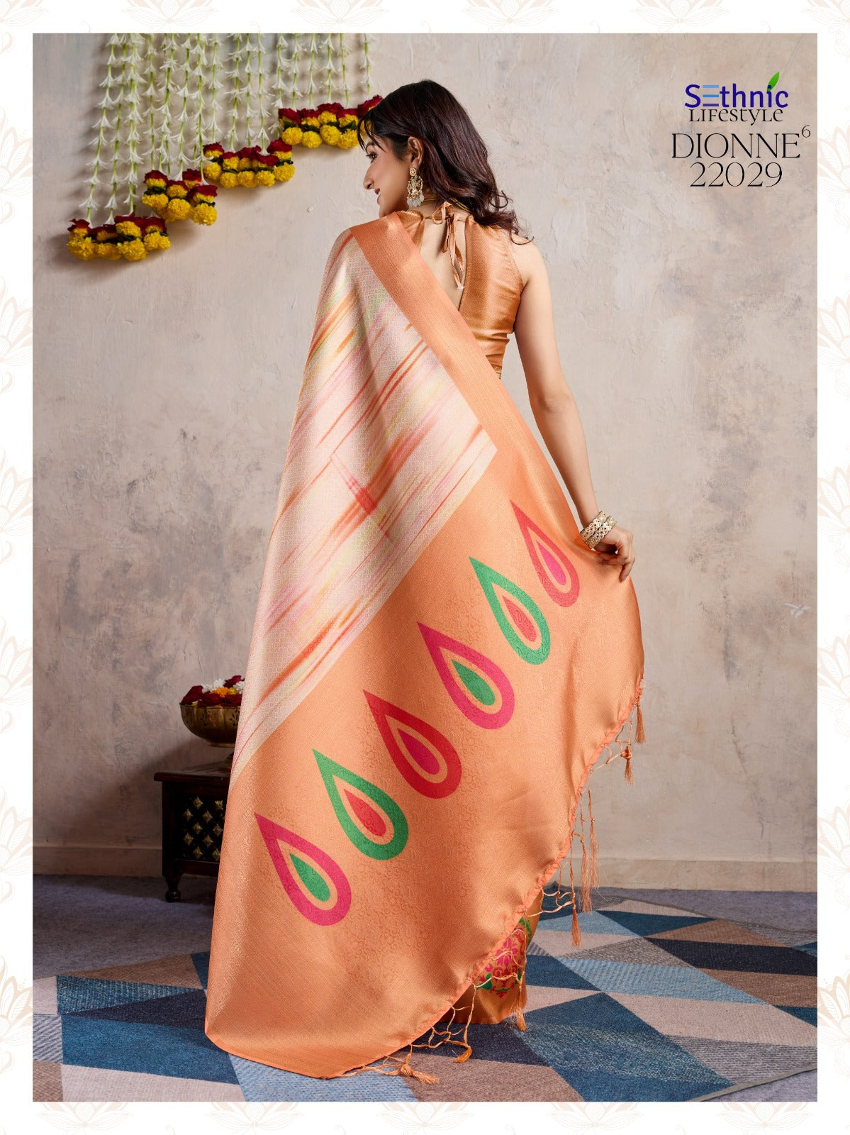 22029 Dionne Vol 6 Sethnic Jhallar Sarees