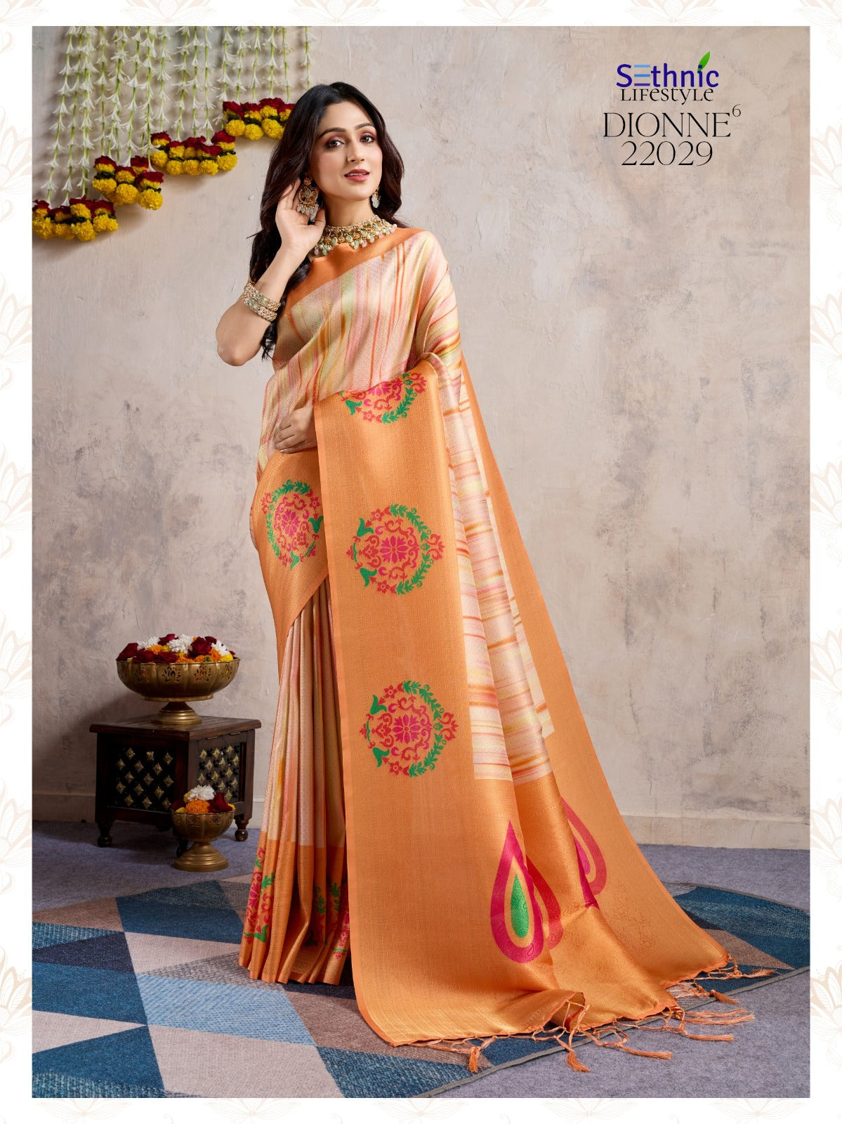 22029 Dionne Vol 6 Sethnic Jhallar Sarees