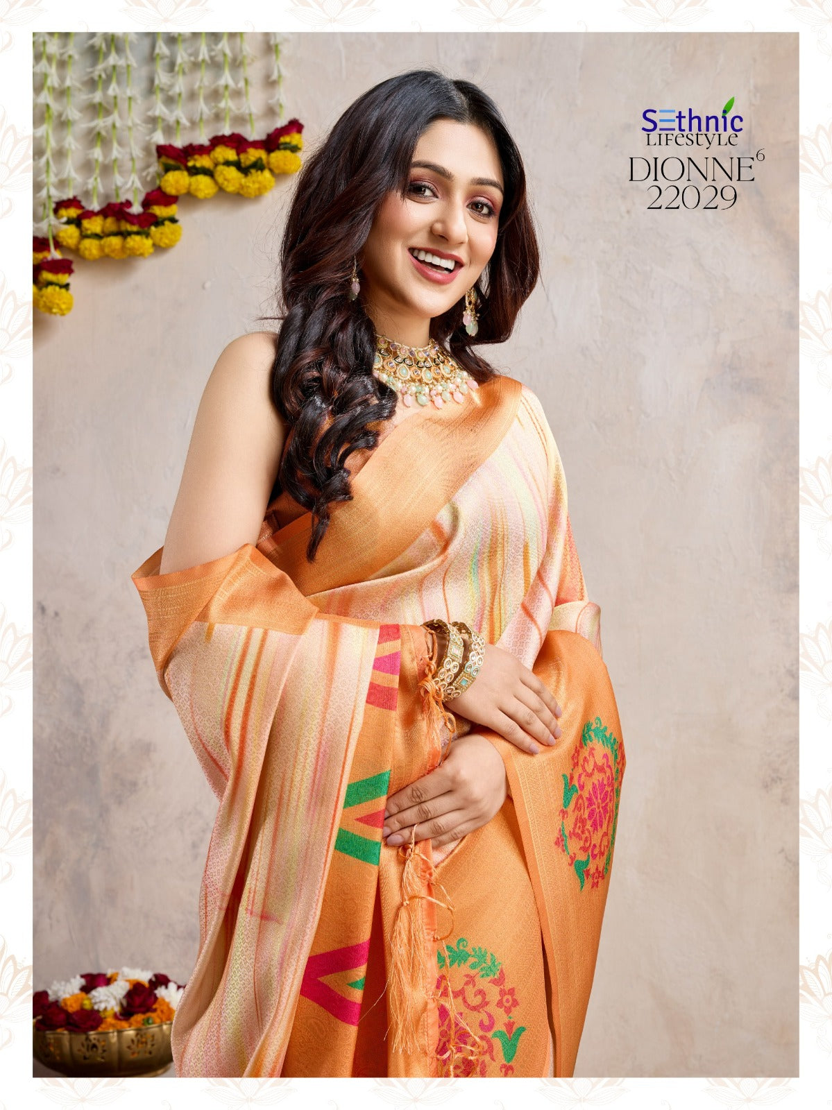 22029 Dionne Vol 6 Sethnic Jhallar Sarees