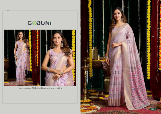 2202 Shikha Gobuni Soft Cotton Sarees