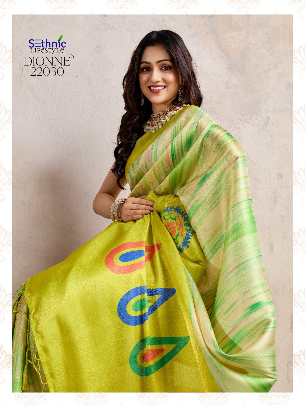 22030 Dionne Vol 6 Sethnic Jhallar Sarees