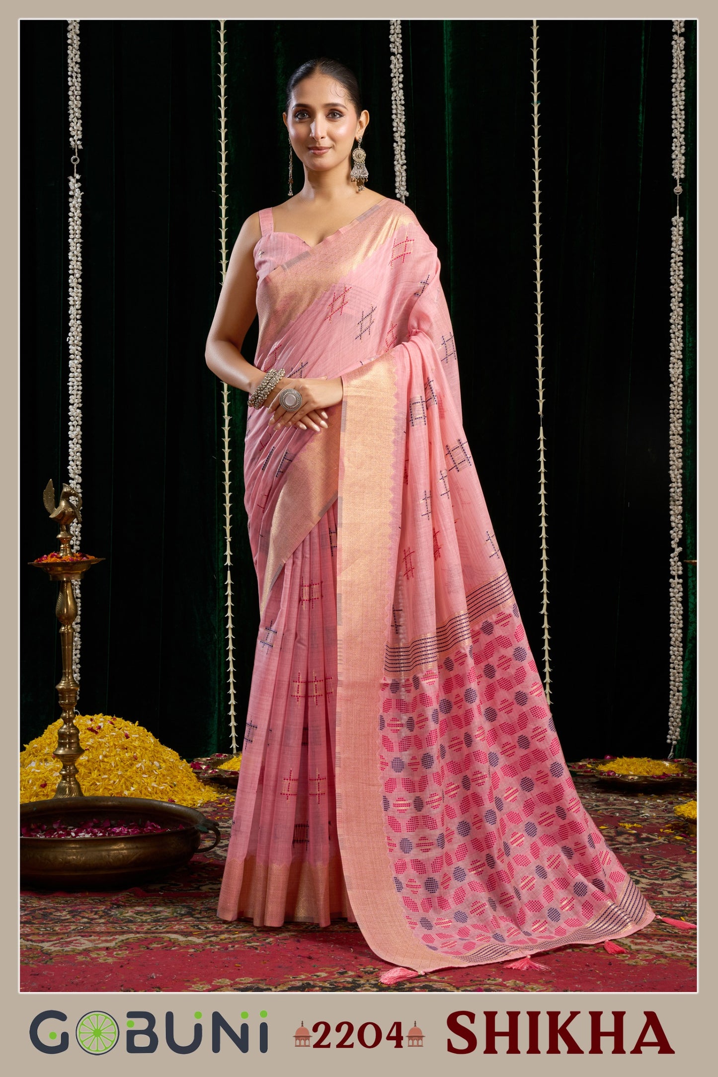 2204 Shikha Gobuni Soft Cotton Sarees