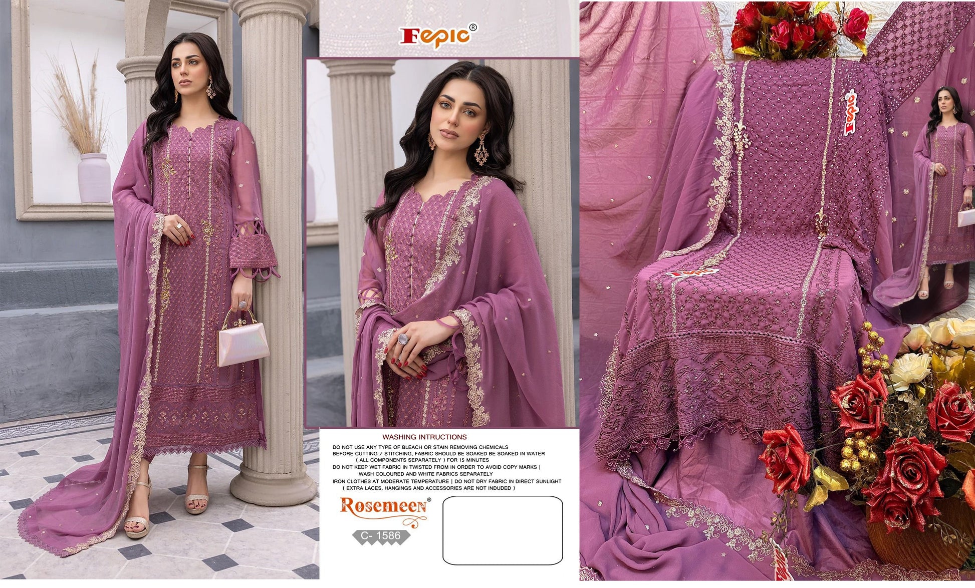 C-1586 Fepic Pakistani Salwar Suits