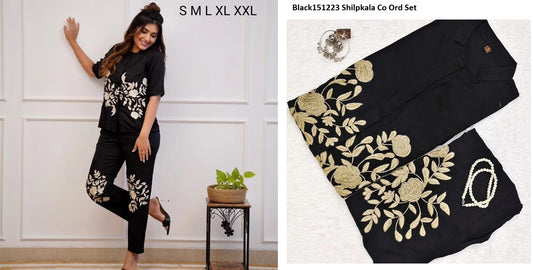 Black151223 Shilpkala Co Ord Set
