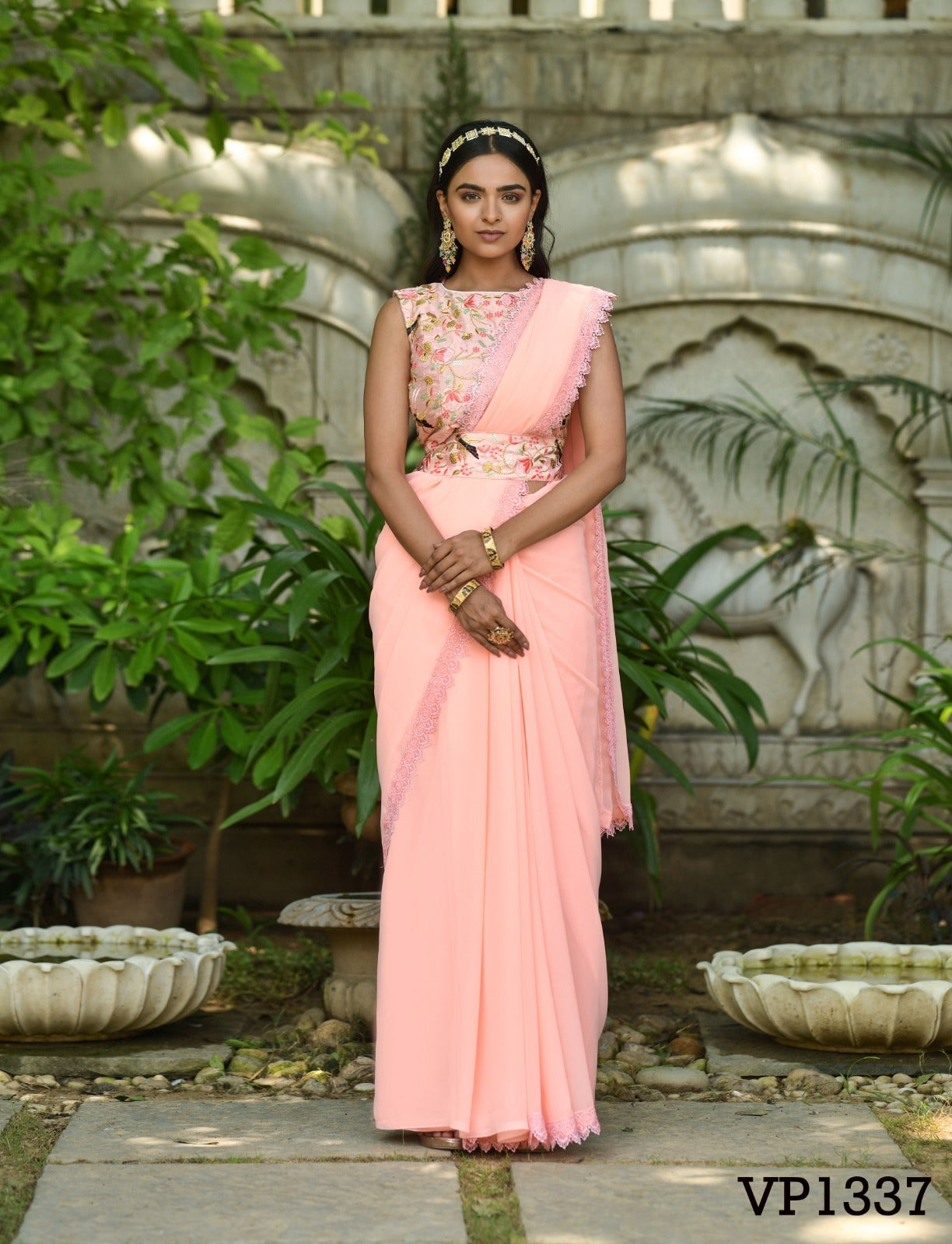 1337 Hasina Fashion Berry Sarees