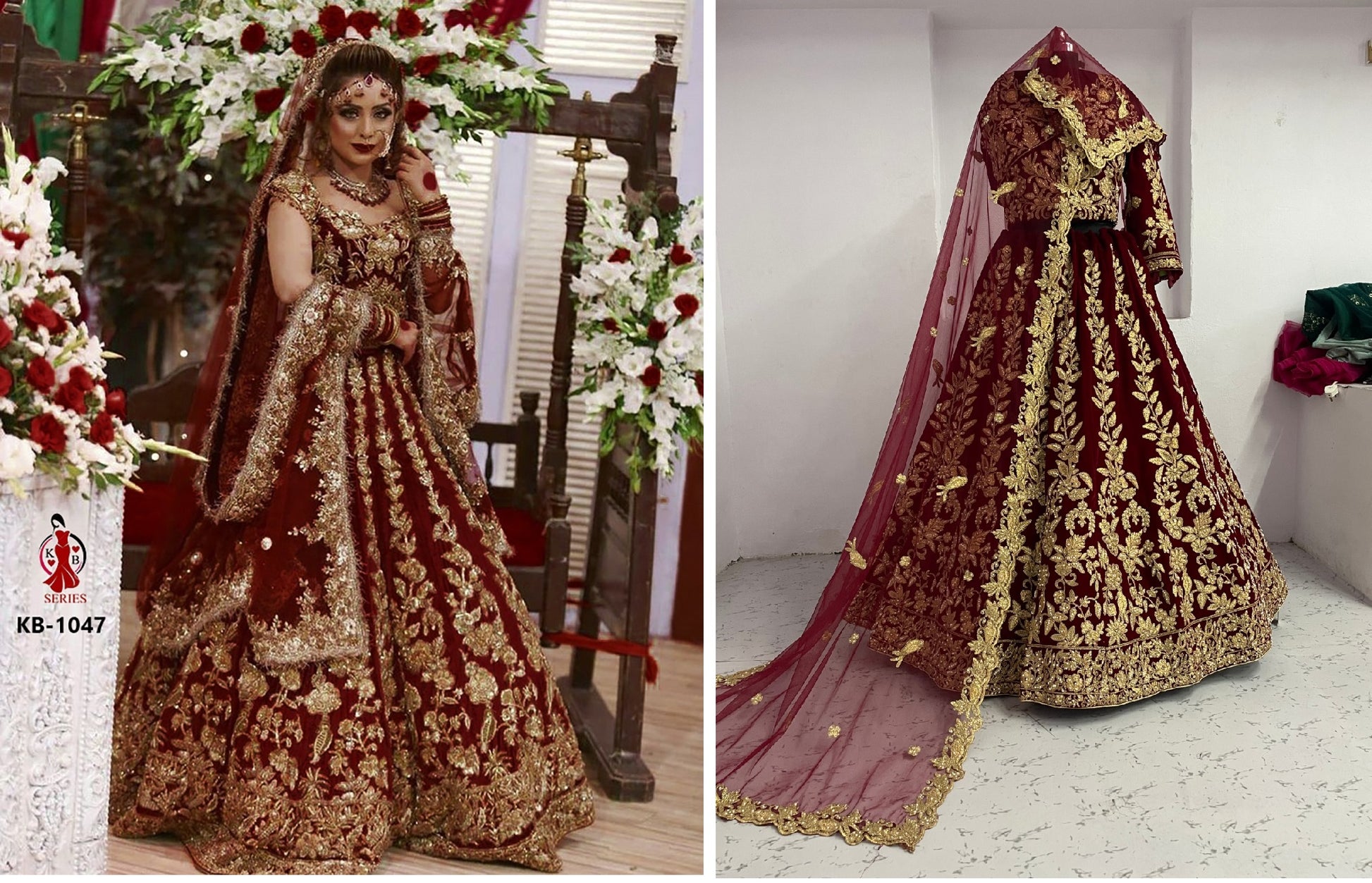 1047Maroon Kb Series Lehenga Choli