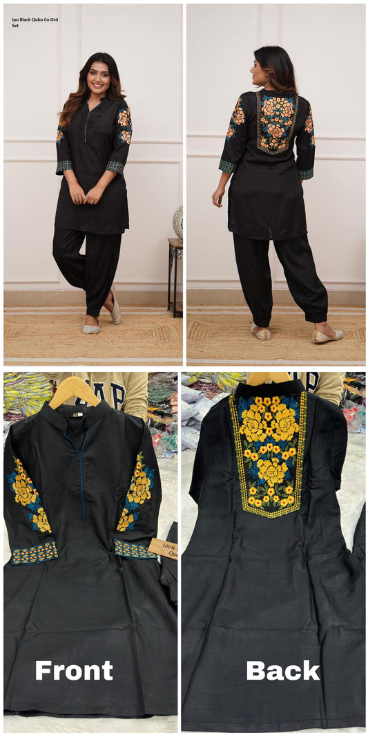 Ipo Black Qubo Co Ord Set