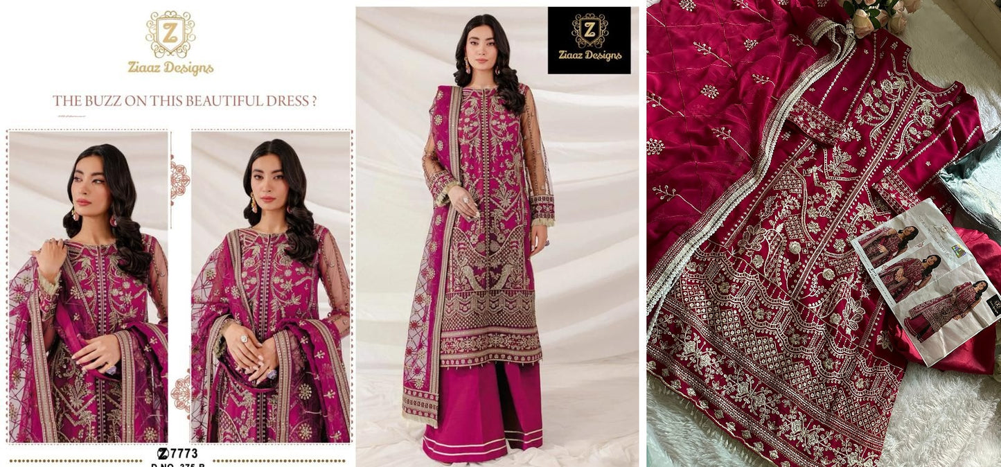 375B Ziaaz Designs Pakistani Salwar Suits