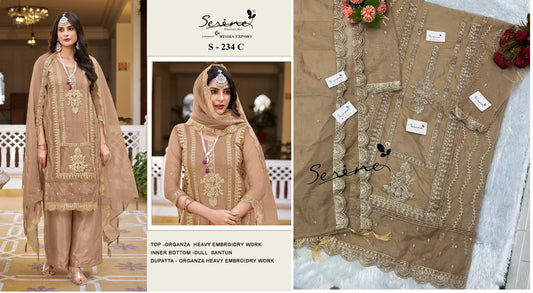 234C Serine Pakistani Salwar Suits