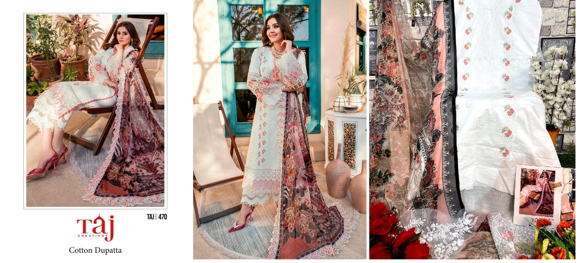470 Taj Creations Pakistani Salwar Suits
