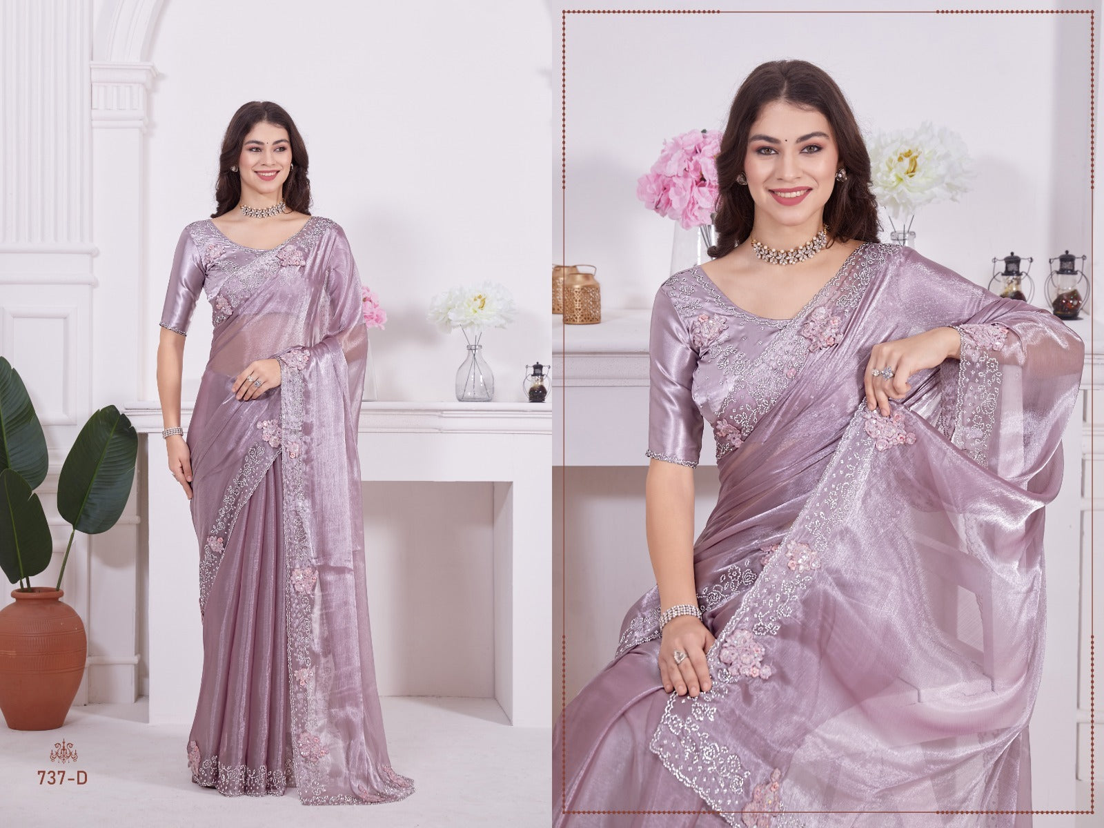 737D Light Mehek Sarees