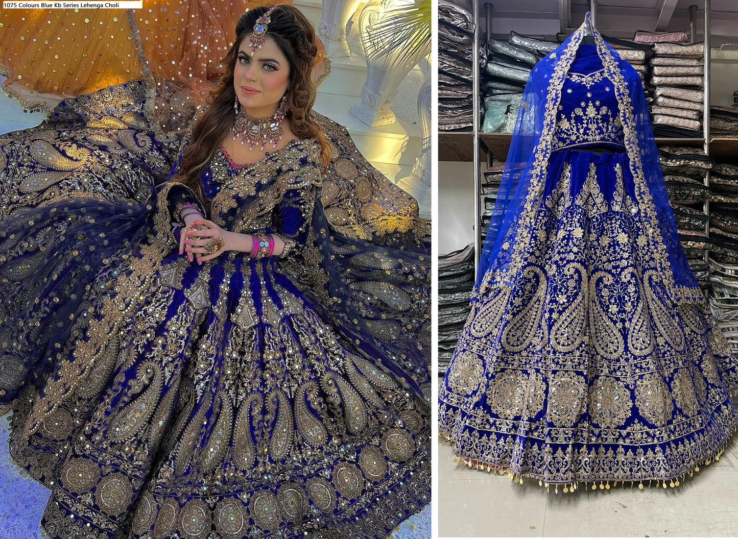 1075 Blue Kb Series Lehenga Choli