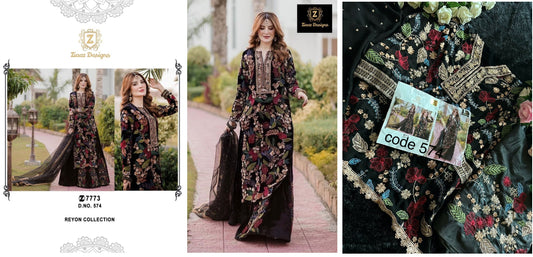 574 Ziaaz Designs Pakistani Salwar Suits