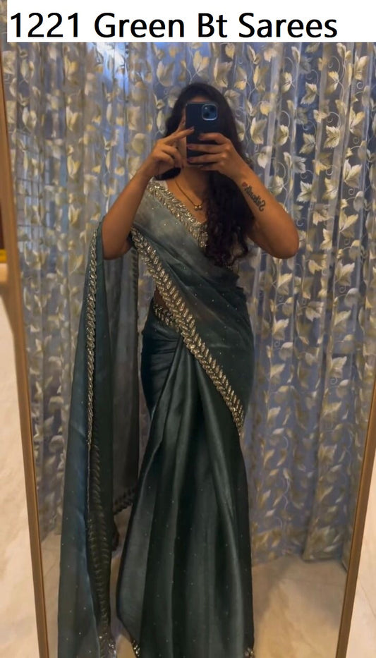 1221 Green Bt Sarees