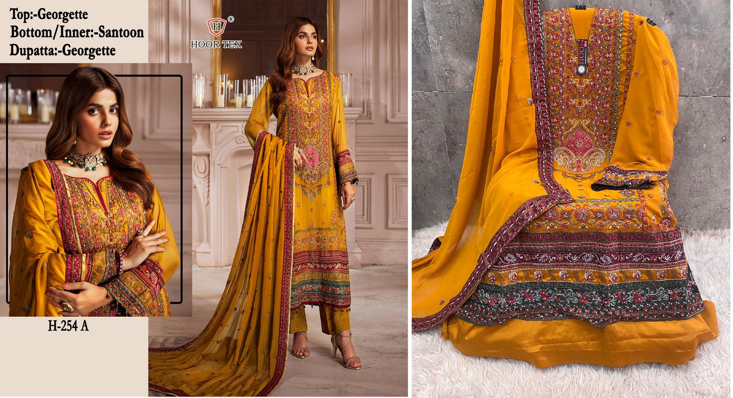 254A Hoor Tex Pakistani Salwar Suits
