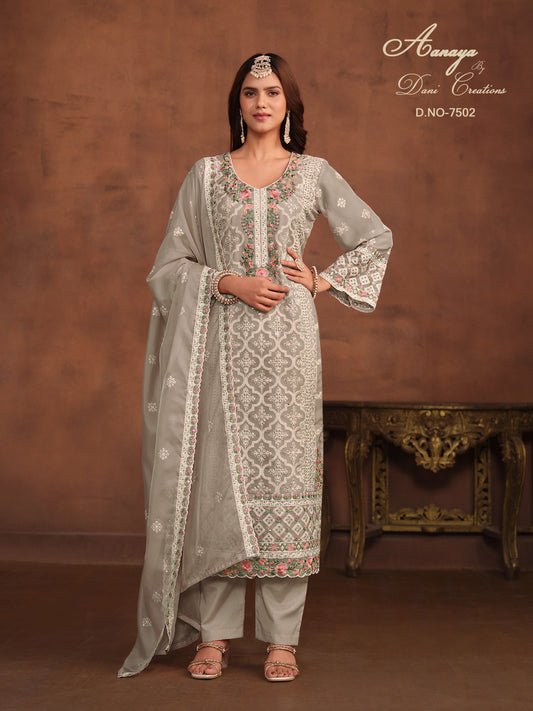 7502 Aanaya Vol 175 Dani Creation Unstitched Suits