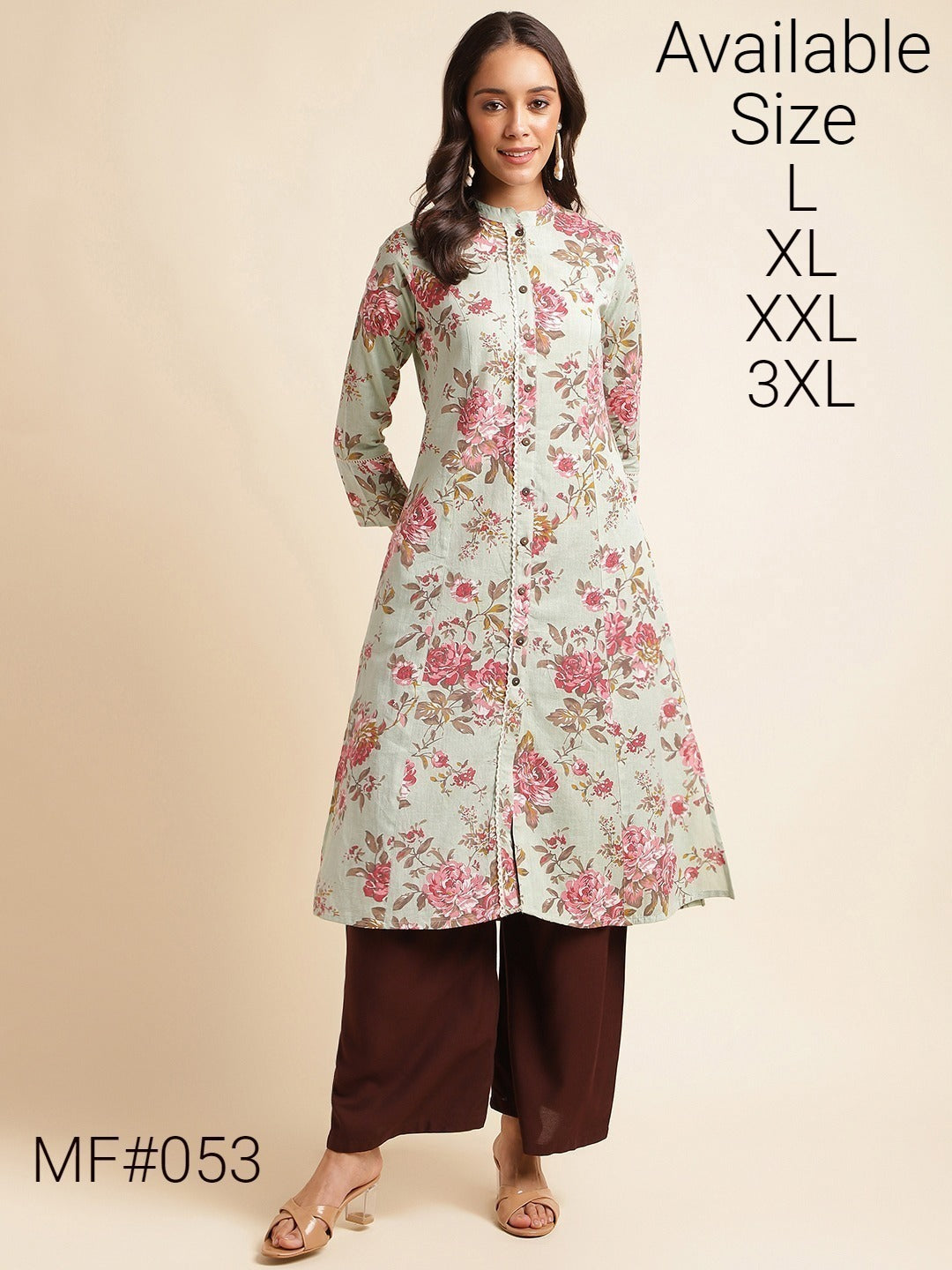 Mf 53 Msm Kurti Plazzo Set