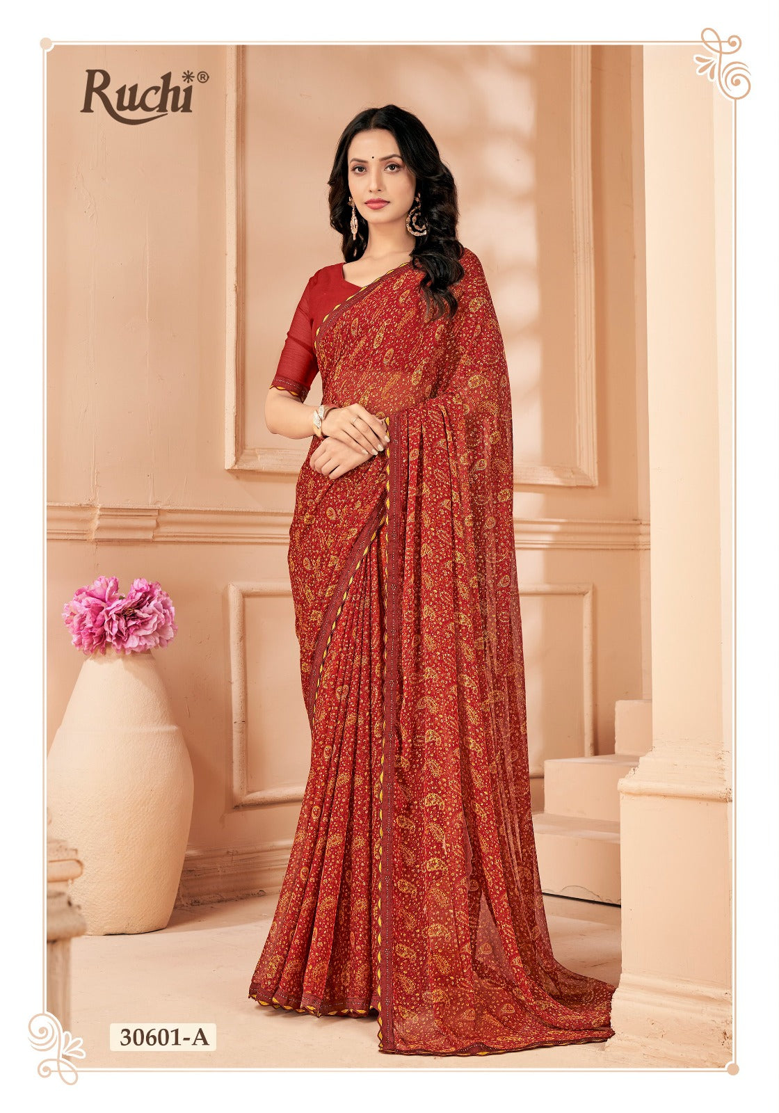 30601A Vanilla Ruchi Sarees