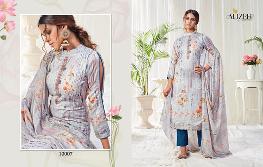 10007 Alizeh Unstitched Suits