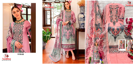 1110B Queen Court Vol 7 Aasha Designer Pakistani Salwar Suits