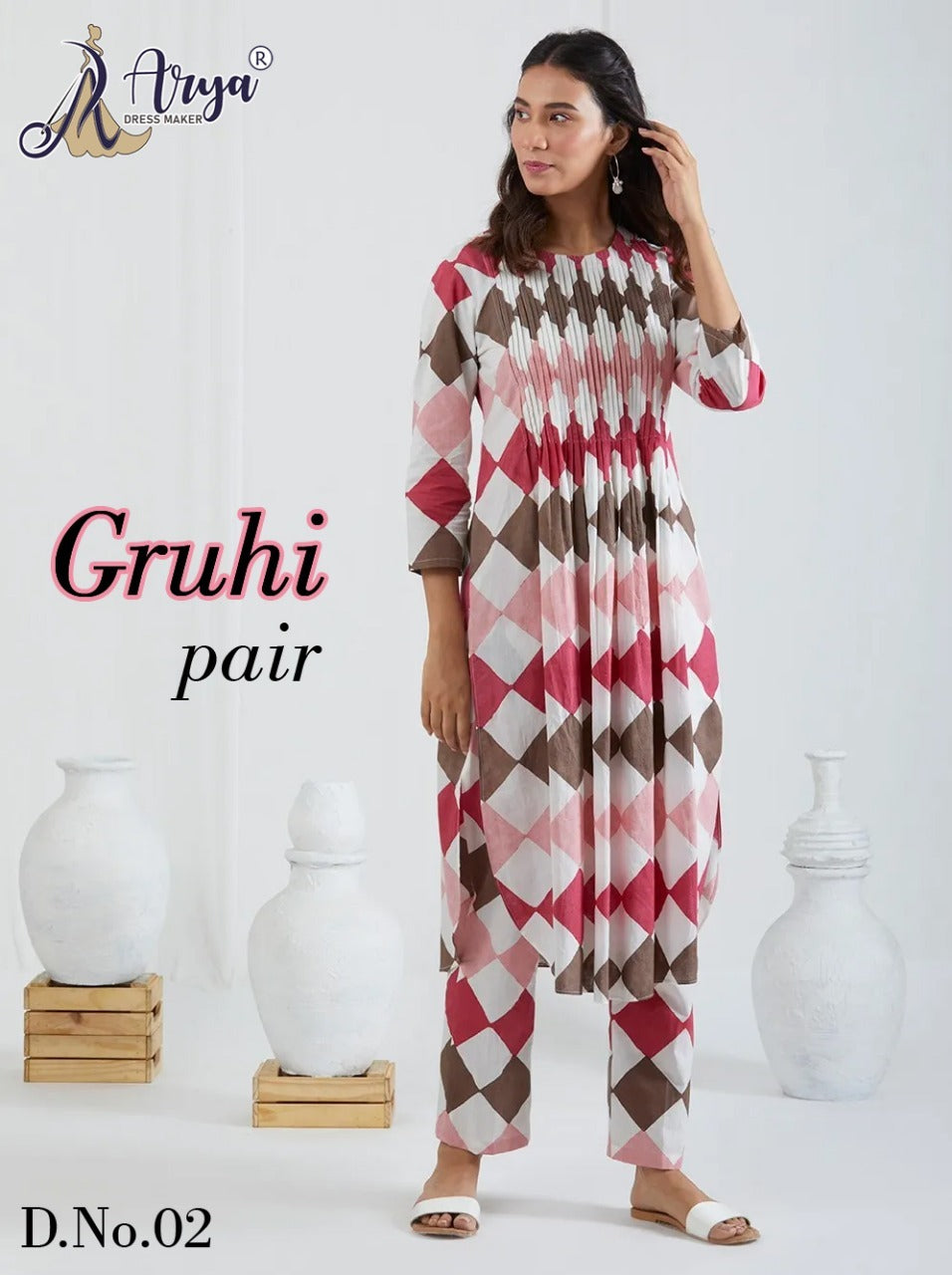 Gruhi 02 Adm Kurti Pant Set