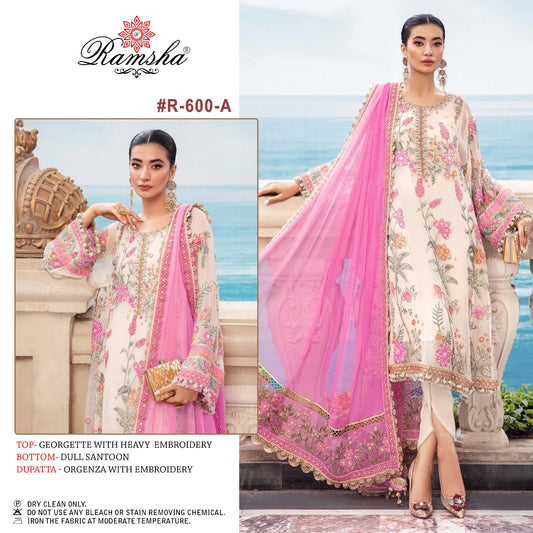 600A Ramsha Pakistani Salwar Suits