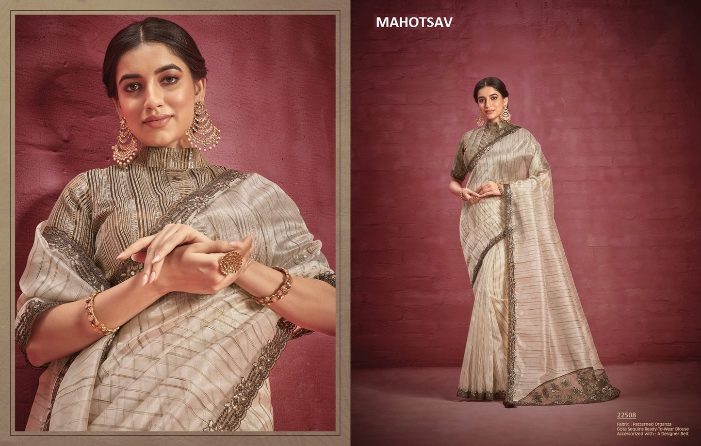 22508 Nurvi Mahotsav Embroiderey Sarees