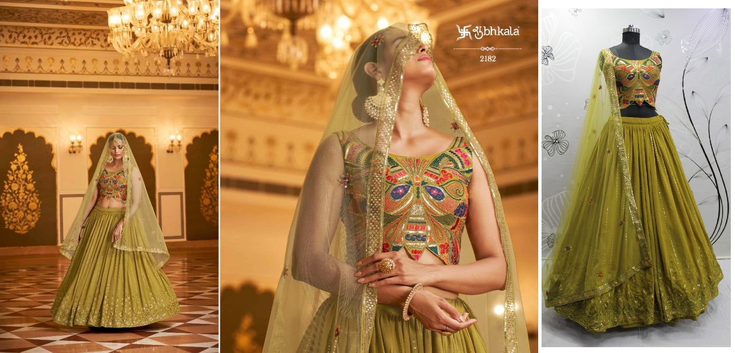 2182 Bridesmaid Vol 22 Shubhkala Lehenga Choli
