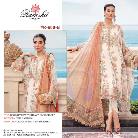 600B Ramsha Pakistani Salwar Suits