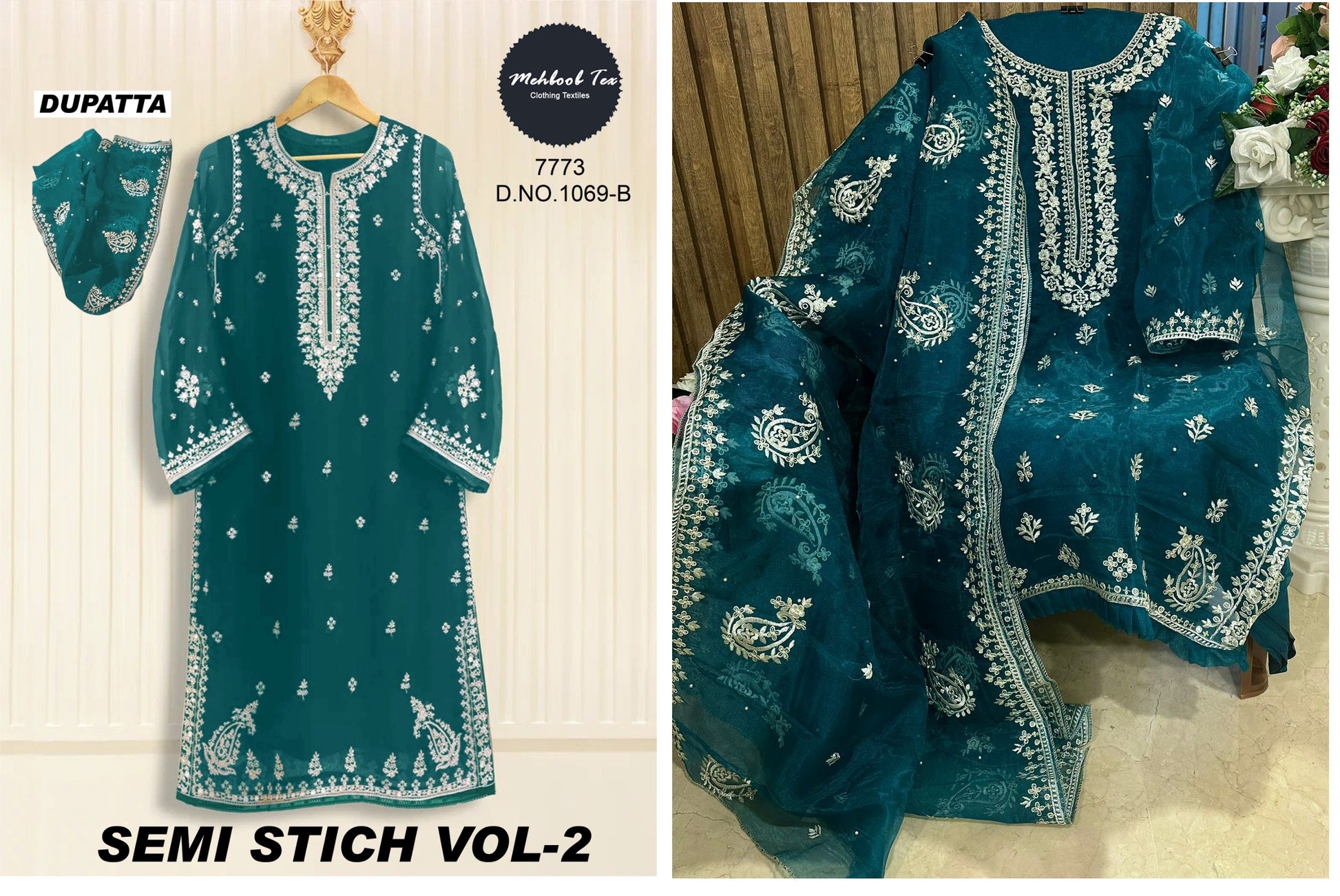 1069-B Mehboob Tex Pakistani Salwar Suits