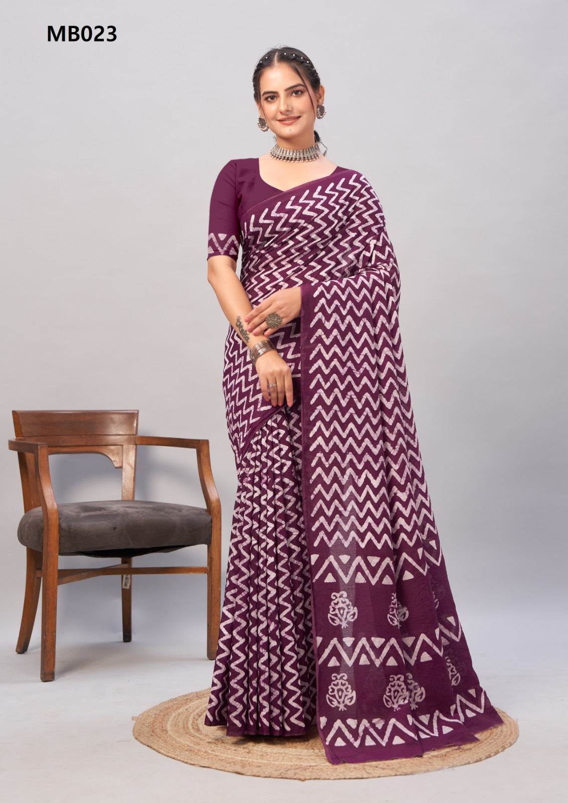 Mb005 To Mb024 Batik Mira Bela Print Sarees