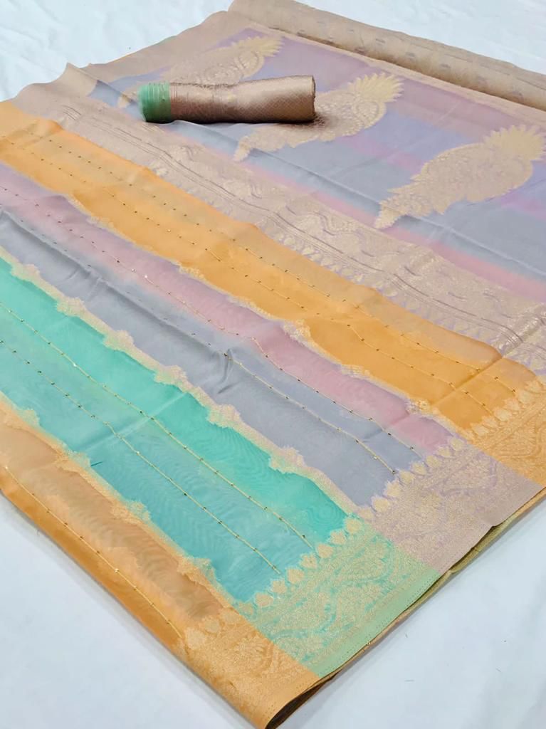 230004 Kenzo Rajtex Organza Sarees