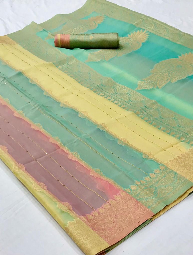 230006 Kenzo Rajtex Organza Sarees