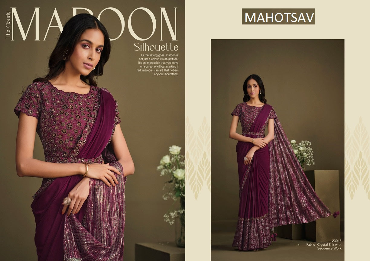 23015Mohmanthan Mahotsav Silk Sarees