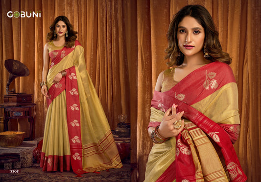 2308 Sumathi Gobuni Soft Tissue Sarees