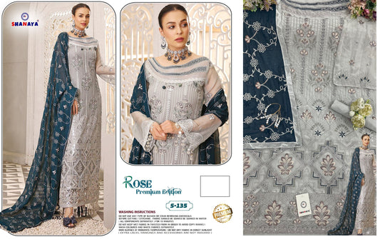 S-135 Rose Premium Edition Shanaya Fashion Pakistani Salwar Suits