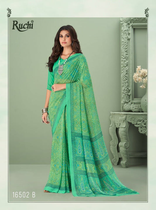 16502-B Raga Georgette Vol 1 Ruchi Sarees
