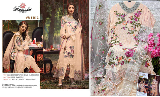 R-515-C Ramsha Pakistani Salwar Suits