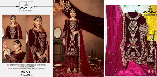 261 Anamsa Pakistani Salwar Suits