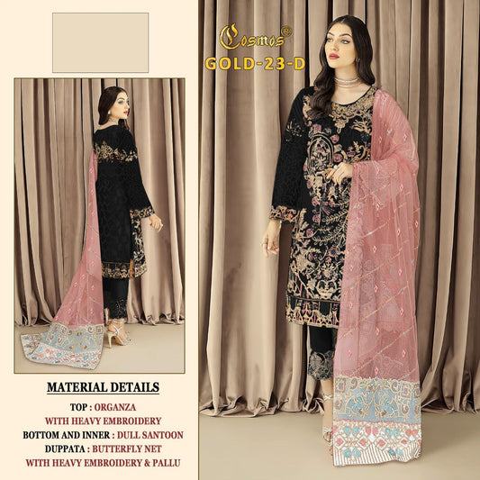 23-Gold D Cosmos Fashion Pakistani Salwar Suits