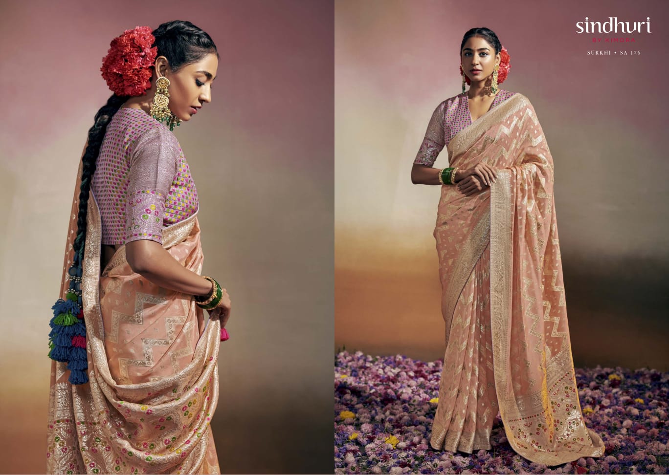 176 Surkhi Kimora Sarees