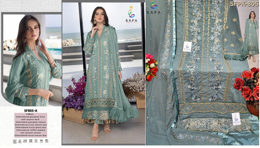 805A Safa Creation Pakistani Salwar Suits