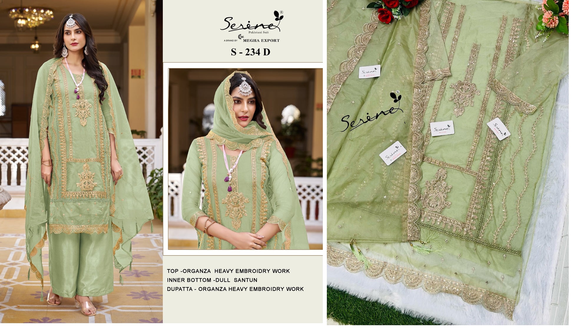 234D Serine Pakistani Salwar Suits