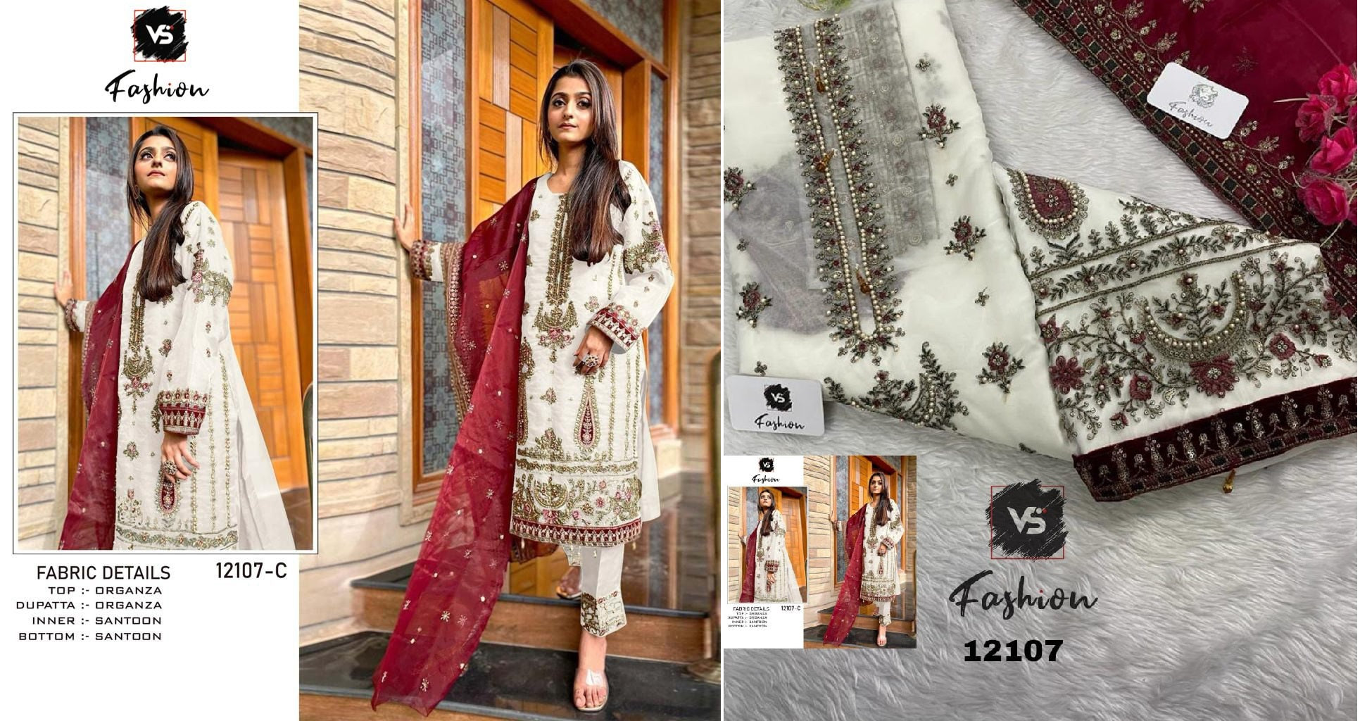 12107C Vs Fashion Pakistani Salwar Suits