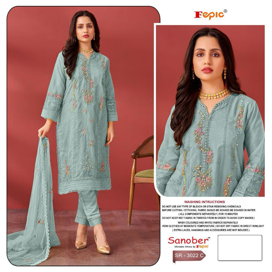 3022C Sanober Pakistani Readymade Suits